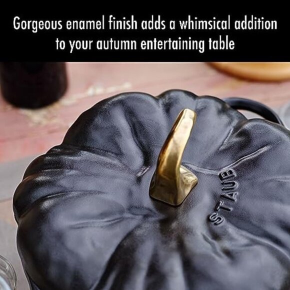 Ceramic 0.75-qt Petite Ceramic Pumpkin, Oven & Stove Safe up to 572°F, Pumpkin D - Picture 5 of 9